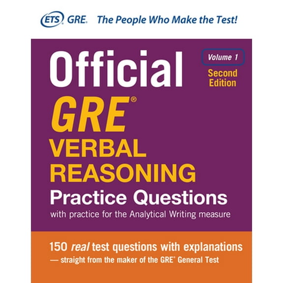 Pre-Owned Official GRE Verbal Reasoning Practice Questions, Second Edition, Volume 1 (Paperback) 1259863484 9781259863486
