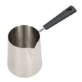 thumbnail image 2 of Milk Frothing Jug 201 Stainless Steel Long Handle Easy Cleaning Glossy Texture Scale Design Coffee Pitcher Jug for DIY Cooking 600ML, 2 of 5