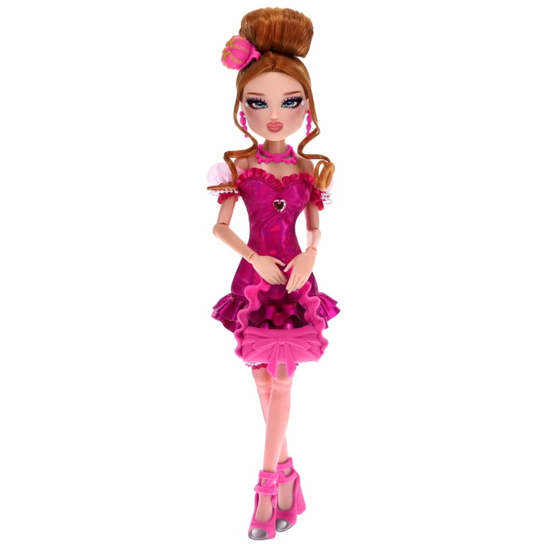 hot pink formal dress Hot Pink V Neckline Prom Dress With Stretch Fabric And Corset Back