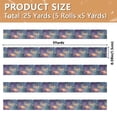 thumbnail image 3 of 5 Rolls Christmas Ribbon 1.5 inch Wide Decorative Ribbon for Gift Wrapping and Holiday Decorations Vibrant and Colorful Universe, 3 of 7