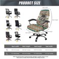thumbnail image 5 of SCRAWLGOD Wolf Dreamcatcher American Tribal Stretch Computer Chair Cover with Arm Rest Slipcovers Dustproof Swivel Chair Covers Non-Slip Breathable Gaming Chair Protector, 3 Pcs Set, S, 5 of 7