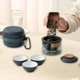 thumbnail image 6 of TISHITA Travel Tea Set Chinese Tea Set 1 Pot 3 Mini Cups Teapot and Cup Set Teaware for Thanksgiving Climbing Hiking Outdoor Activity B, 6 of 8