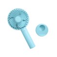 thumbnail image 1 of Matsuzay Ventilador portátil de mano con carga USB y soporte para teléfono para niñas pequeñas y hermosas a la moda Electrodomésticos Azul 800mAh, 1 of 6