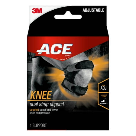 ACE Brand Dual Knee Strap, Adjustable Brace, One Size Fits Most, 1 Strap