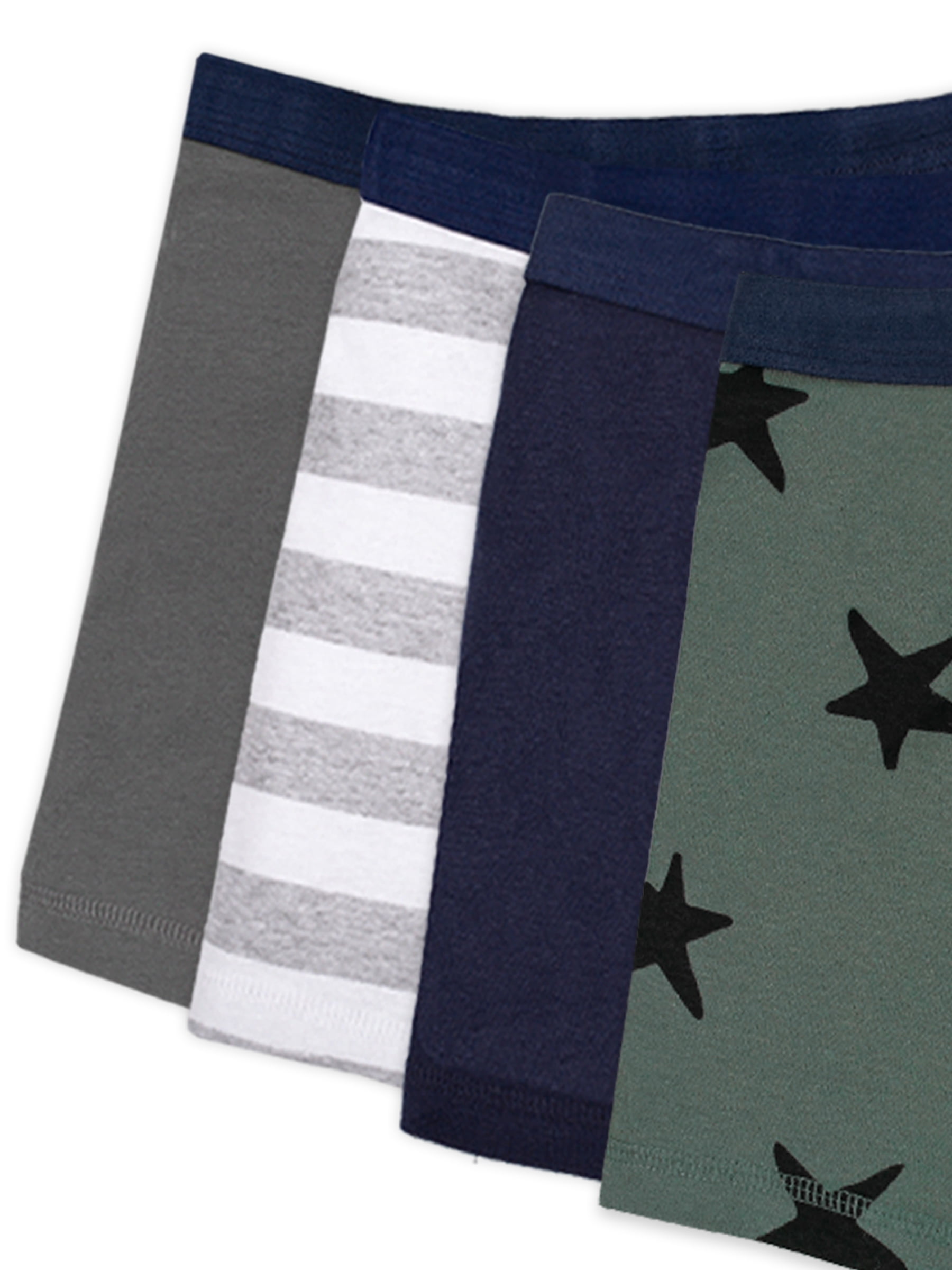 Little Star Organic Boys Boxer Briefs Underwear, 7Pk, Size 6-20