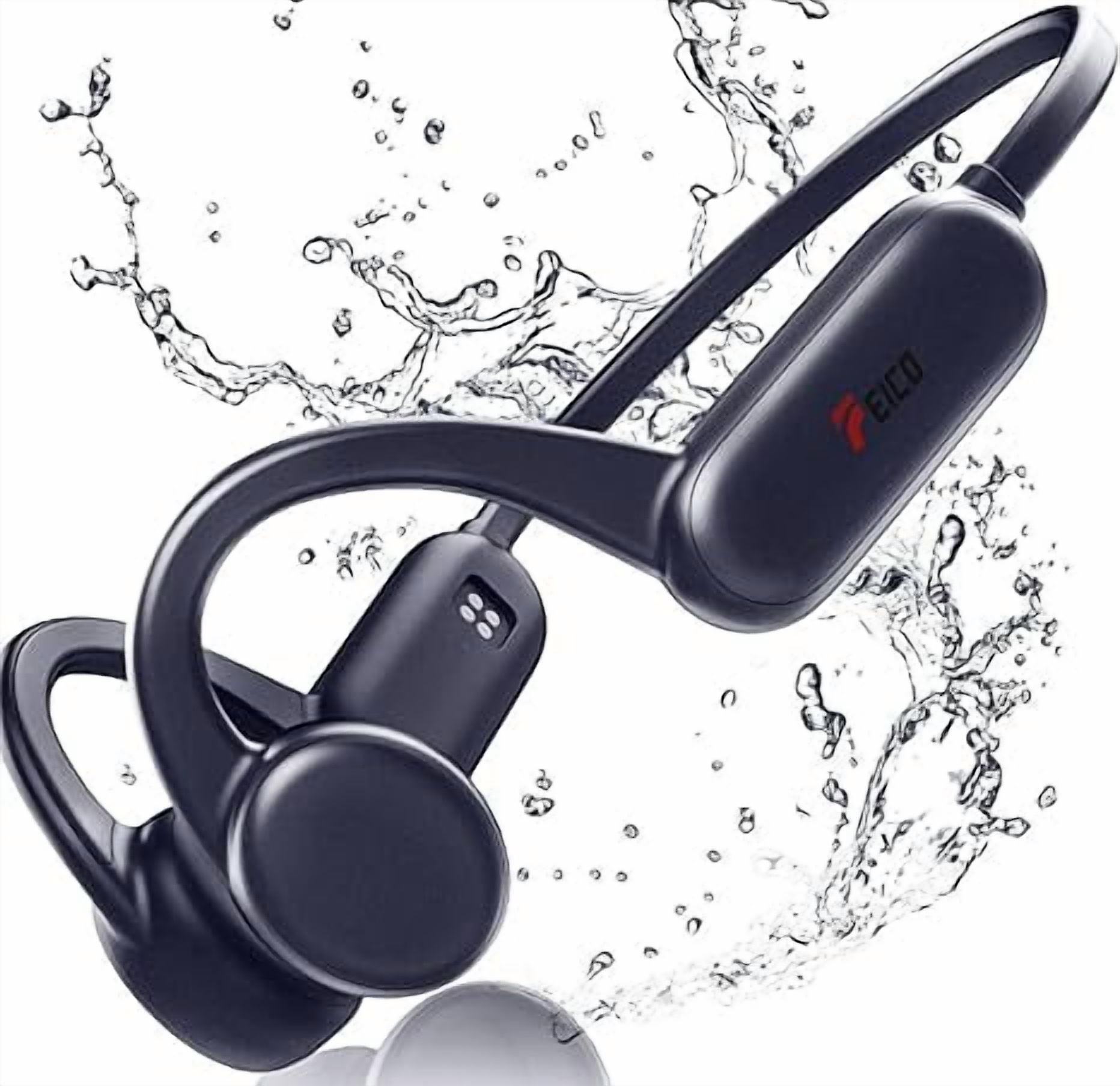 SAMVEK Wireless Bluetooth Headphones, Bone Conduction Headphones, 並行輸入品 : SAMVEK Swimming Headphones IP68 Waterproof, Bone