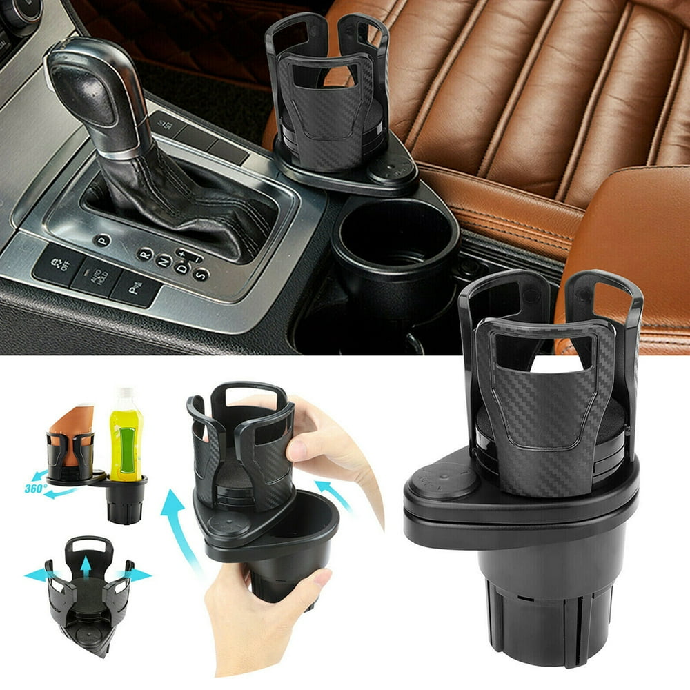 Windfall Car Bottle Holder, 2 in 1 Auto Car Seat Cup Holder Water Bottle Drink Coffee Adjustable