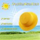 thumbnail image 3 of Sombrero de 52-54 cm de circunferencia, sombrero para niños, sombrero de paja plegable de verano con protección solar, sombrero para el sol, sombrero de copa plana, sombrero para el sol de playa al, 3 of 5