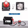 thumbnail image 3 of Battery Disconnect Switch,12V-48V Battery Power Cut Master Switch,Anti-Leakage Protection For Car RV Boat (Rotary On/Off), 3 of 9