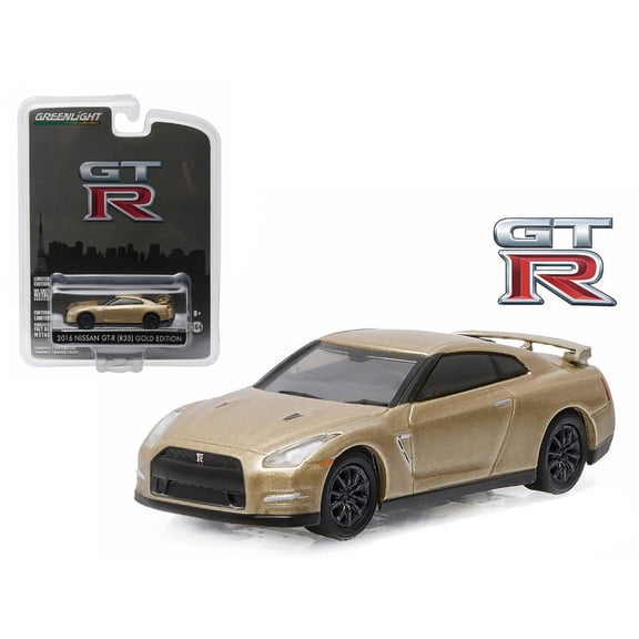 Greenlight Nissan GT-R (R35) Gold Edition 45th Anniversary Collection 1/64 Scale Diecast Model Car