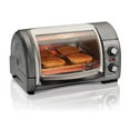 thumbnail image 1 of Hamilton Beach 31344D Easy Reach with Roll-Top Door Toaster Oven, 4-Slice, Silver, 1 of 8