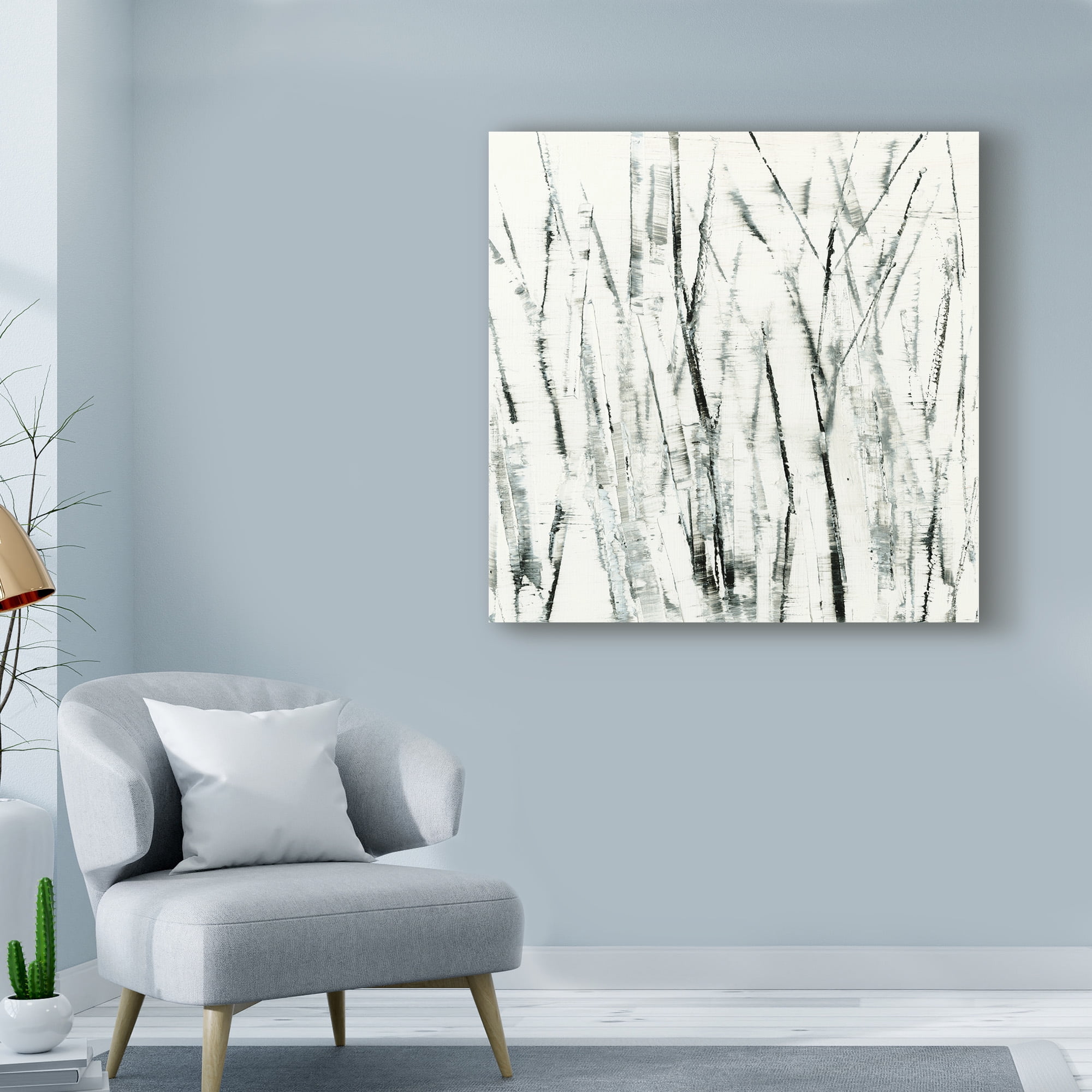 Trademark Fine Art 'Birches I' Canvas Art by Sharon Gordon
