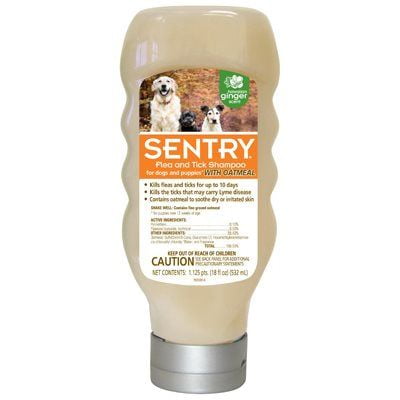 Sergeants Pet Care - Sentry flea and tick dog shampoo with oatmeal, 18-oz bottle