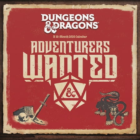 Dungeons and Dragons Classic Wall Calendar, (Paperback)