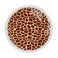 thumbnail image 1 of 4 Pcs Giraffe Texture Knobs for Kitchen Cabinet Cupboard Dresser Bookcase Drawer Pulls Handles Round Home Decor, 1 of 5