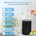 thumbnail image 4 of AIRFIRE HEPA Air Purifier for Home up to 975 Sq.ft with APP, Air Purifiers for Allergies and Asthma, Bedroom, Pet Dander&Odor, Dust, Pollen, Wildfire/Smoke, Model AP207, Black, 2026 New, 4 of 12
