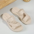 thumbnail image 4 of Mostsola Slides for Women Casual Comfortable Arch Support Slip on Shoes Summer Dressy Slippers, 4 of 9