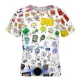 thumbnail image 4 of Battle for Dream Island BFDI Children's T-Shirt Short Sleeve T-Shirt Breathable Summer Tee Shirt for Boys Girls 160CM, 4 of 8
