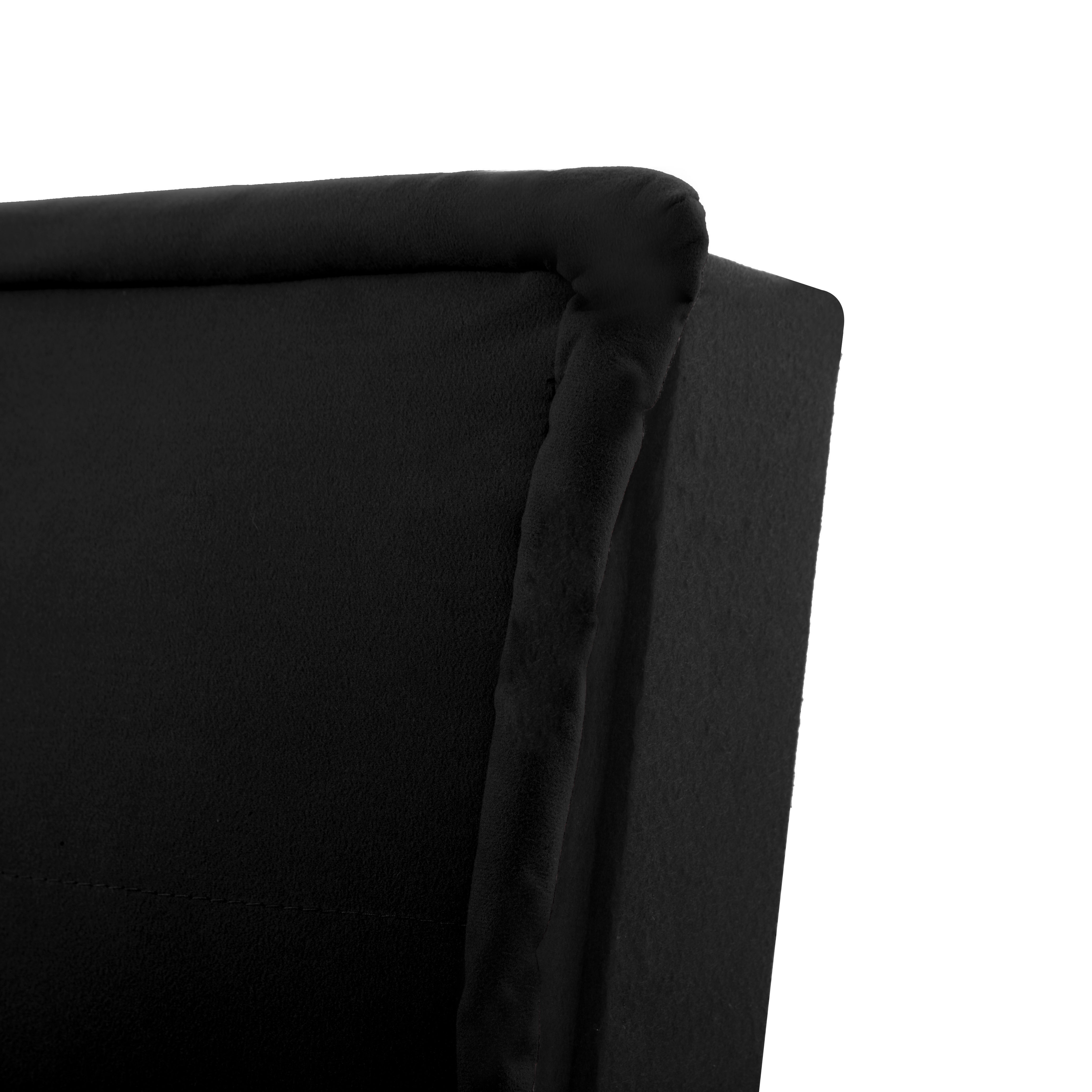 Gewnee 62.99" Convertible Futon Sofa Bed, Black photo 5