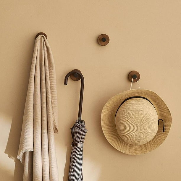 Rustic Coat Hooks Adhesive Wall Hooks for Hanging Backpack Hats Load-bearing