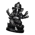 thumbnail image 5 of CoudarTitie Lord Ganesha Statue Resin Buddha Sculpture for Living Room Gifts Centerpiece Black 4.7x4.2x6cm, 5 of 9