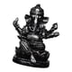 thumbnail image 5 of Estatua del Señor Ganesha Escultura religiosa de Buda Artesanía Arte Artesanía Decoración del hogar Negro 47 x 42 x 6 cm, 5 of 9