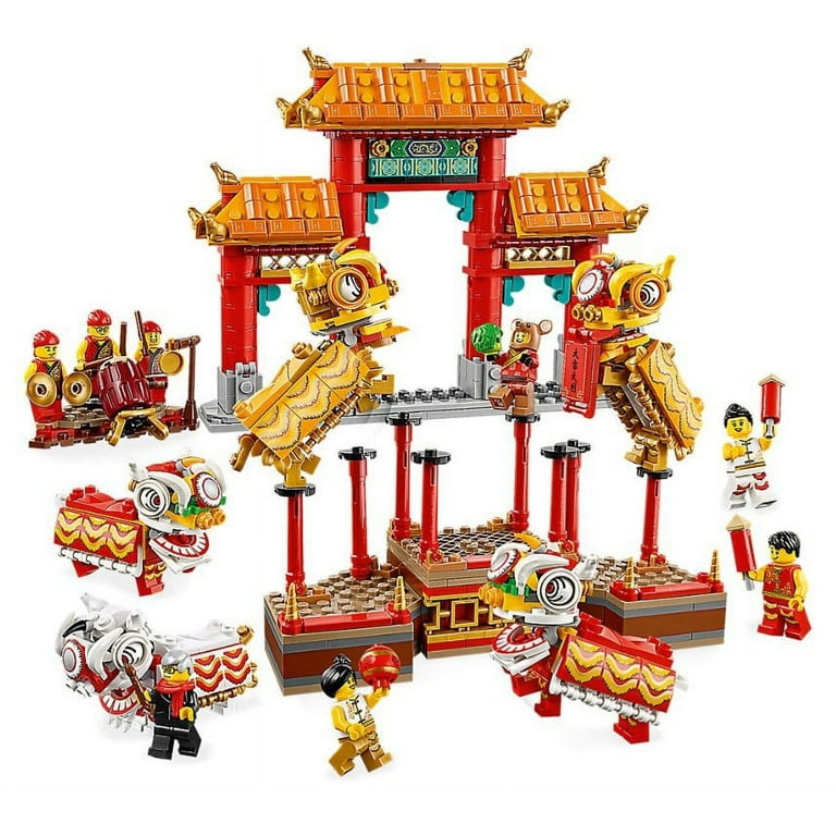 連獅子 LEGO Lion Dance Set LEGO 80104 [Dragon Boat Festival] - Walmart.com
