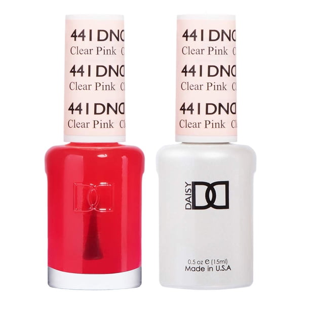 Set de esmaltes en gel Daisy DND Pink Collection 441 Clear Pink