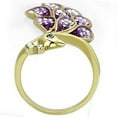 thumbnail image 3 of IP Gold(Ion Plating) Stainless Steel Ring with Top Grade Crystal in Multi Color for Women Style TK1101, 3 of 3