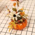 thumbnail image 5 of Juego de 3 decoraciones de mesa que incluyen calabaza artificial para decoraciones de otoño de Acción de Gracias de Halloween (cada pieza tiene una forma diferente), 5 of 5