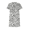thumbnail image 4 of Short Sleeve Dress for Women Summer 2024 with Pockets Crewneck Tie Dye Striped Print Casual T Shirt Dress Loose, 4 of 4