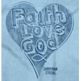 thumbnail image 2 of Faith Love God Heart Christian Women's Graphic T Shirt Tees Brisco Brands 2X, 2 of 6