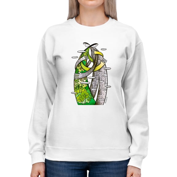 Nature And The City Sweatshirt Women's -Andrea Pecchia Designs