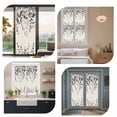 thumbnail image 7 of Grey Eucalyptus Window Privacy Film, Farmhouse Weeping Leaves on Linen Static Cling UV Sun Blocking Heat Control Window Tint Day and Night, Non-Adhesive One Way Windows Privacy Cover 17.7''x39.3'', 7 of 7