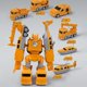 thumbnail image 4 of Juguetes ensamblados con coche de ingeniería de transformación magnética, 4 of 5