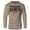 Khaki, variant on GYMISH CREATED EQUAL BENCH Lightweight Long Sleeve Hooded T-Shirt for Men – Funny Gym Hoodie, Workout Shirt for Bench Press & Fitness Lovers