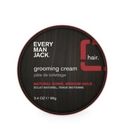Every Man Jack Mens Hair Styling Grooming Cream - Casual Hold, Naturally Derived, Cruelty-Free - 3.4 oz