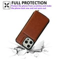thumbnail image 2 of ELEHOLD Case for iPhone 14 Pro, PU Leather Zipper Detachable Wallet Case with Card Holder & Strap, Compatible with MagSafe Accessories,Brown, 2 of 5