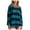 Blue, variant on Color Blocked Sweatshirts for Women Oversized Loose Fit Y58k Drop Shoulder Pullover Casual Striped Long Sleeve Shirts Tops Yellow,2XL