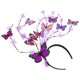 thumbnail image 2 of KAKOWELY Diadema de mariposa, diadema de flores simuladas, diadema decorativa para fiesta de cosplay, 2 of 5