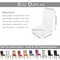 thumbnail image 2 of DYstyle Stretch Spandex Solid Dining Room Chair Slipcover, 2 of 3