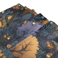 thumbnail image 3 of Yayeee Shower Curtain with Hooks 72"x72" Waterproof Fabric Bathroom Hanging Decor, Halloween Houses Pattern, 3 of 5