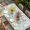 White, variant on Summer Coastal Table Cloths for 5 Foot Rectangle Tables, Nautical Sea Coral Shell Starfish Wood Gray Patio Waterproof Elastic Fitted Tablecloths, Washable Rectangular Table Cover for Camping