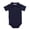 Navy, variant on QNANSPI Baby Boys and Girls Romper, Toddler One Piece Jumpsuit, Unisex Baby Turn Down Collar Short Sleeve Romper Solid Color Jumpsuit for 0-24 Months Toddlers