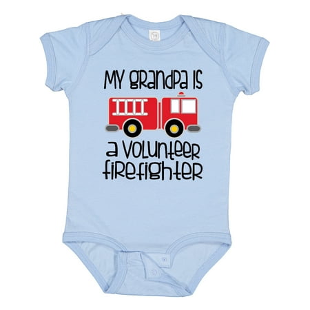

Inktastic Volunteer Firefighter Grandpa Gift Baby Boy or Baby Girl Bodysuit