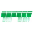 thumbnail image 1 of 1 Juego de Tiras de Decal Cuadradas para Rines Reflectantes Calcomanías Verdes PET, 1 of 6