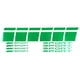 thumbnail image 1 of 1 Juego de Tiras de Decal Cuadradas para Rines Reflectantes Calcomanías Verdes PET, 1 of 6