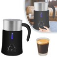 thumbnail image 2 of Charlodey Home Milk Frother Quiet Plastic Milk Steamer for Heating and Frothing Milk for Coffee Lattes and More Home and kitchen Black, 1 bubbler, 2 of 5