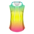 thumbnail image 3 of Womens Printed Round Neck Loose Oversized Sports Hoodie Top, 3 of 3