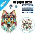 thumbnail image 2 of kjfeif Paper Puzzle Board Game forest Game Puzzle Game for Children and Adults for Adults Puzzle Game Decompression Toys Gift Family Landscape Decoration Puzzle, 2 of 7
